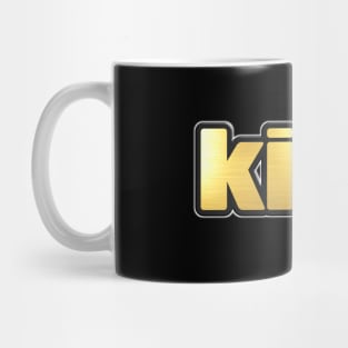 Shiny black and Gold KING word ver3 Mug